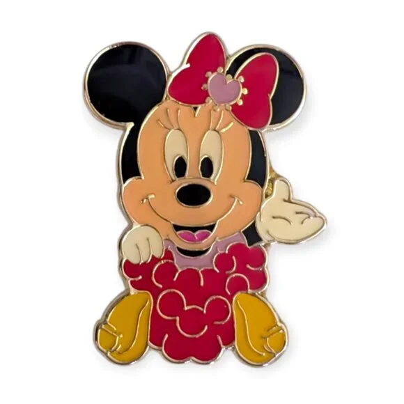 Minnie Mouse Disney Pin: Raspberry - Picture 2 of 5